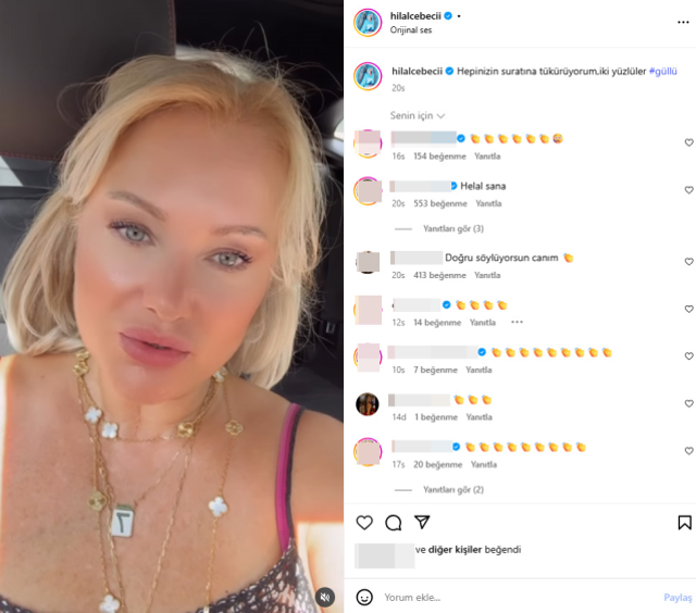 Hilal Cebeci reacts to managers’ wreaths