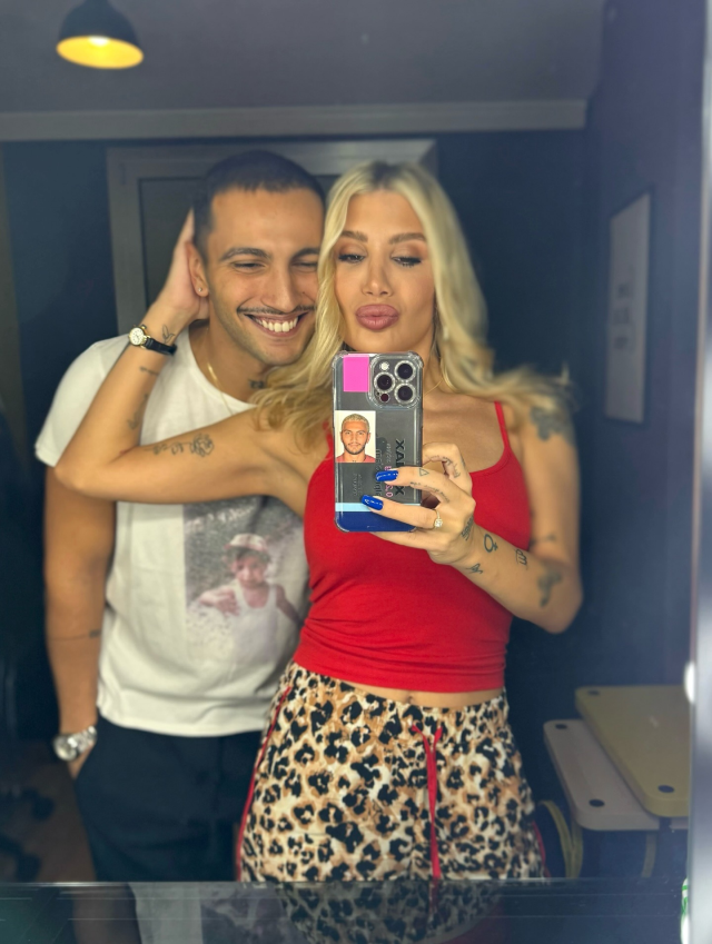 İrem Derici and Melih Kunukçu before the söz ceremony