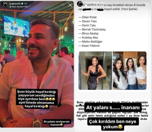 Engin Polat's reaction to drug test results