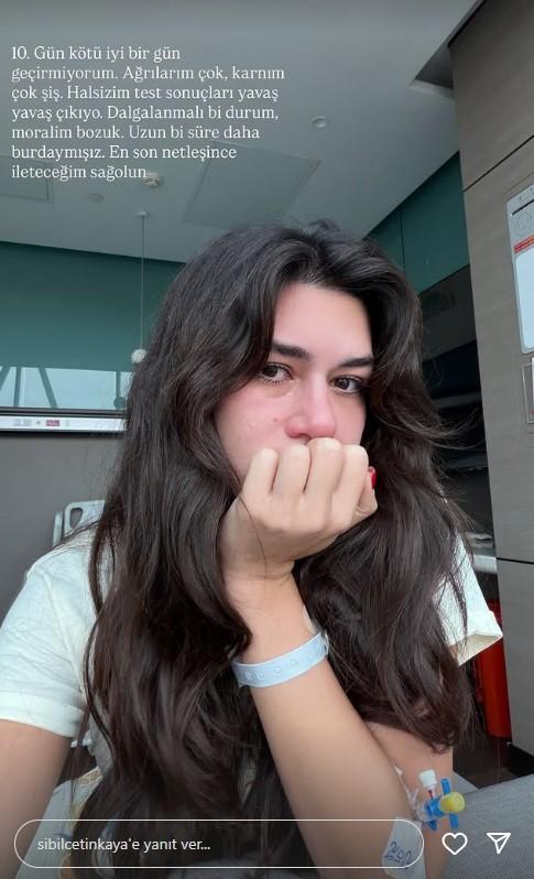 Sibil Çetinkaya in hospital