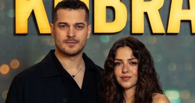 Çağatay Ulusoy and Aslıhan Malbora together