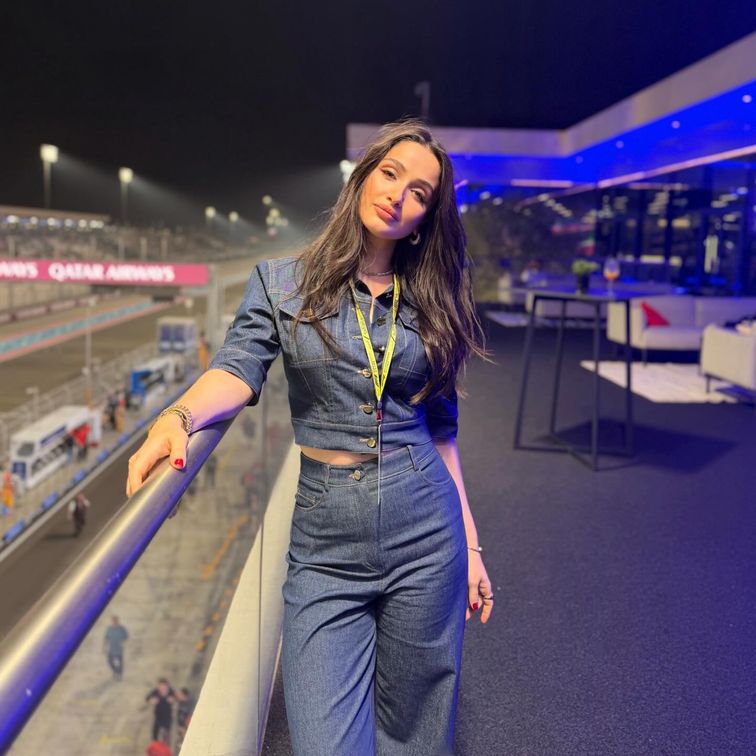 Gökçe Akyıldız at the Formula 1 event