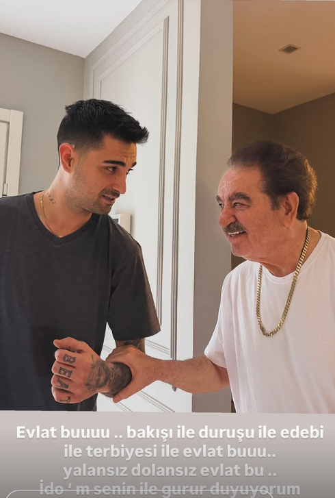 İbrahim Tatlıses and his son İdo