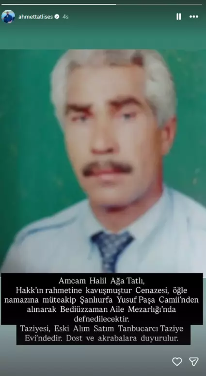 Ahmet Tatlıses sharing funeral details