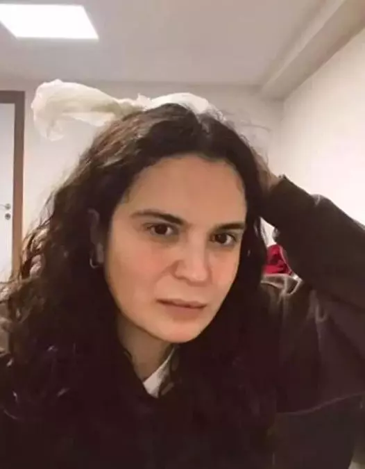 Aslı Bekiroğlu after being taken to hospital