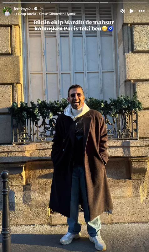Ferit Kaya joking about being in Paris while colleagues are in Mardin