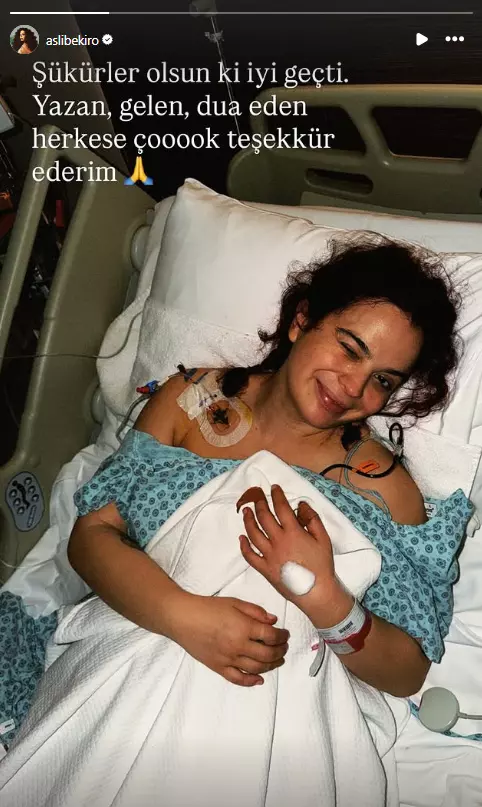 Aslı Bekiroğlu hospital message