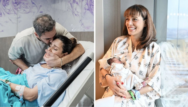 لحظه در آغوش گرفتن نوزاد توسط بستمسو اوزدمیر و ارسن گورکم