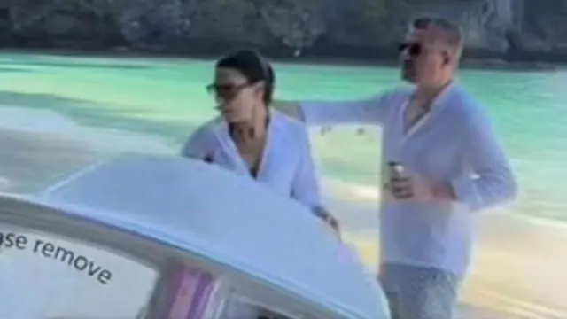 Sevcan Orhan and Görkem Duman during their Phuket holiday