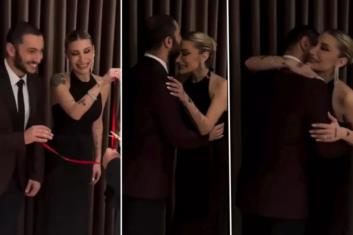 İrem Derici and Melih Kunukçu engagement ceremony