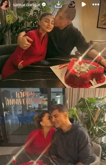 Third wedding anniversary of Samar Dadgar and Özcan Deniz