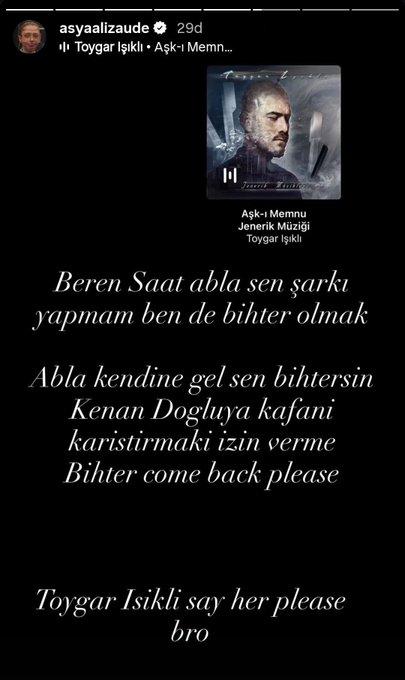 Alizade reacting to Beren Saat's song Capitalizoo