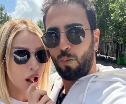 Seda Sayan with her husband