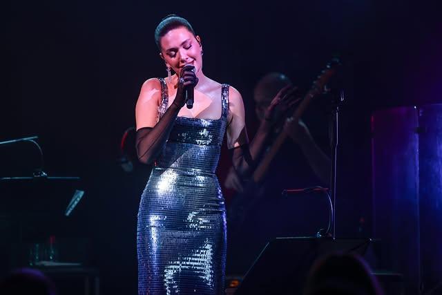 Berguzar Korel performing on Valentine’s Day
