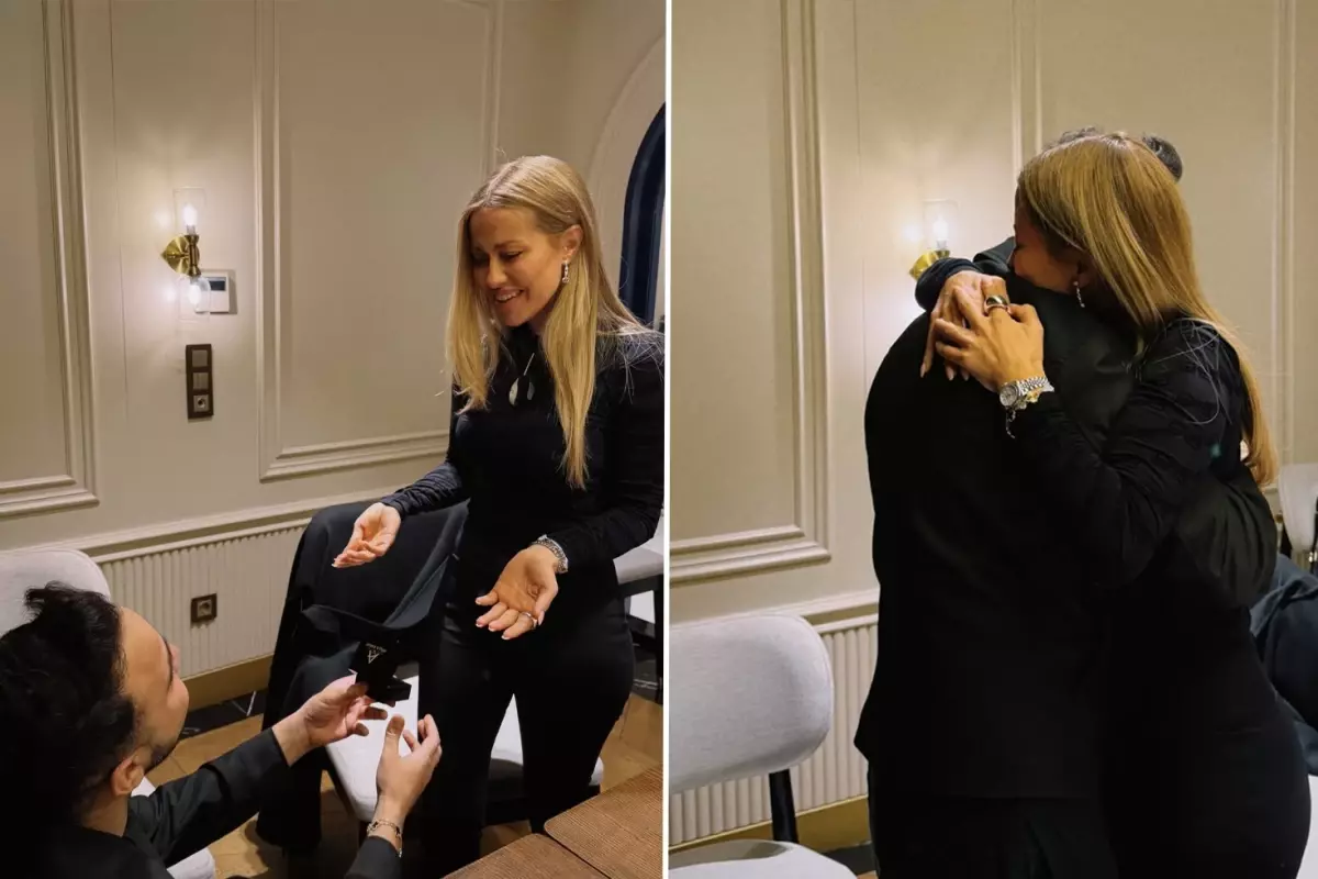 Derya Ulu during her birthday proposal moment