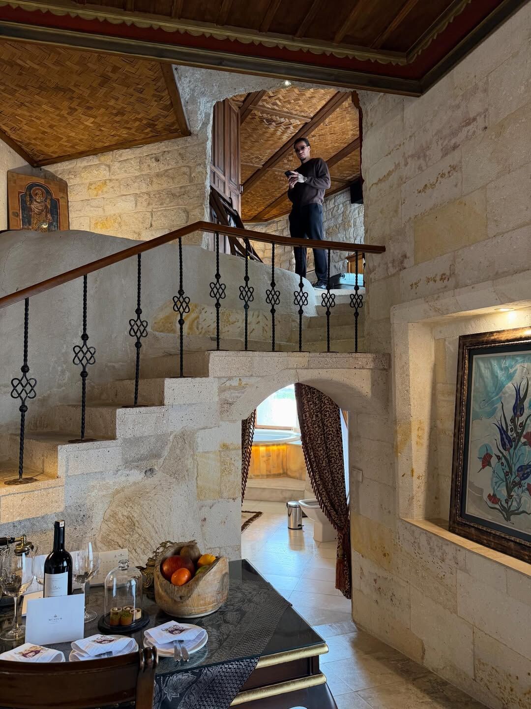 Ederson Moraes enjoying the views of Cappadocia