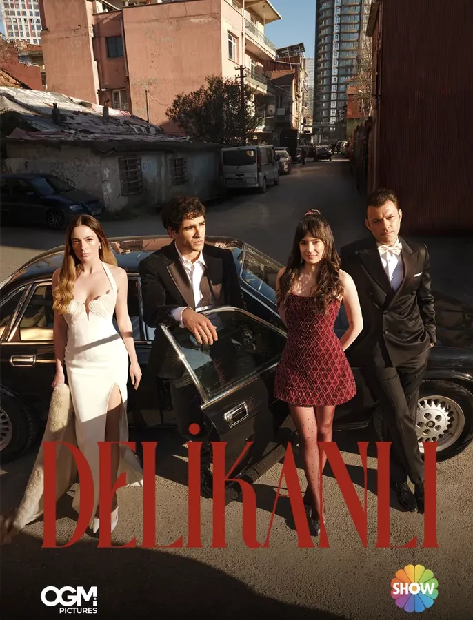 First official poster of the Turkish series Delikanli featuring Mert Ramazan Demir and lead cast