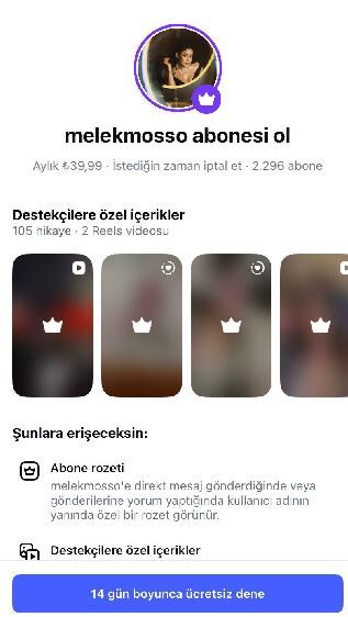 Singer Melek Mosso digital platform and subscription revenue news